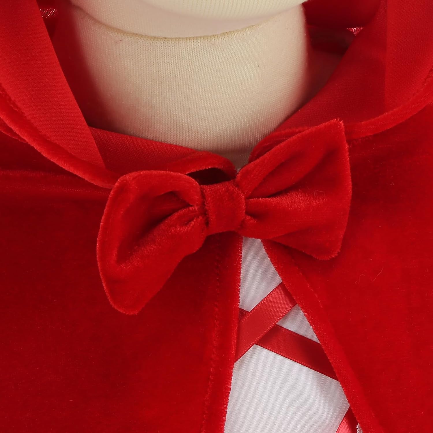 yolsun Little Red Riding Hood Costume for Girls, 3 PCS Kid's Red Riding Hood Dress Up Outfits with Cloak Halloween