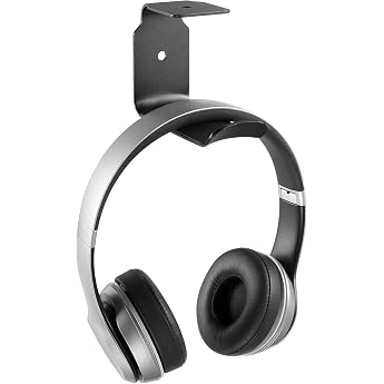 RICOO Headphone Holder Headset Holder Table KH012 Headphone Holder Headset Holder Headphone Holder Wall Mount Hanger Underdesk Hook for Desk and Wall Self-Adhesive