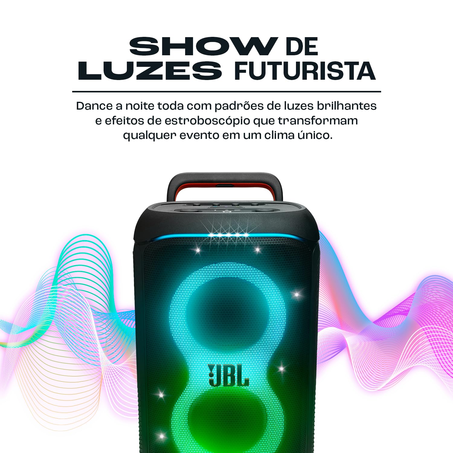 JBL PartyBox 520 Caixa de Som Portátil 400W RMS Preta | JBL Pro