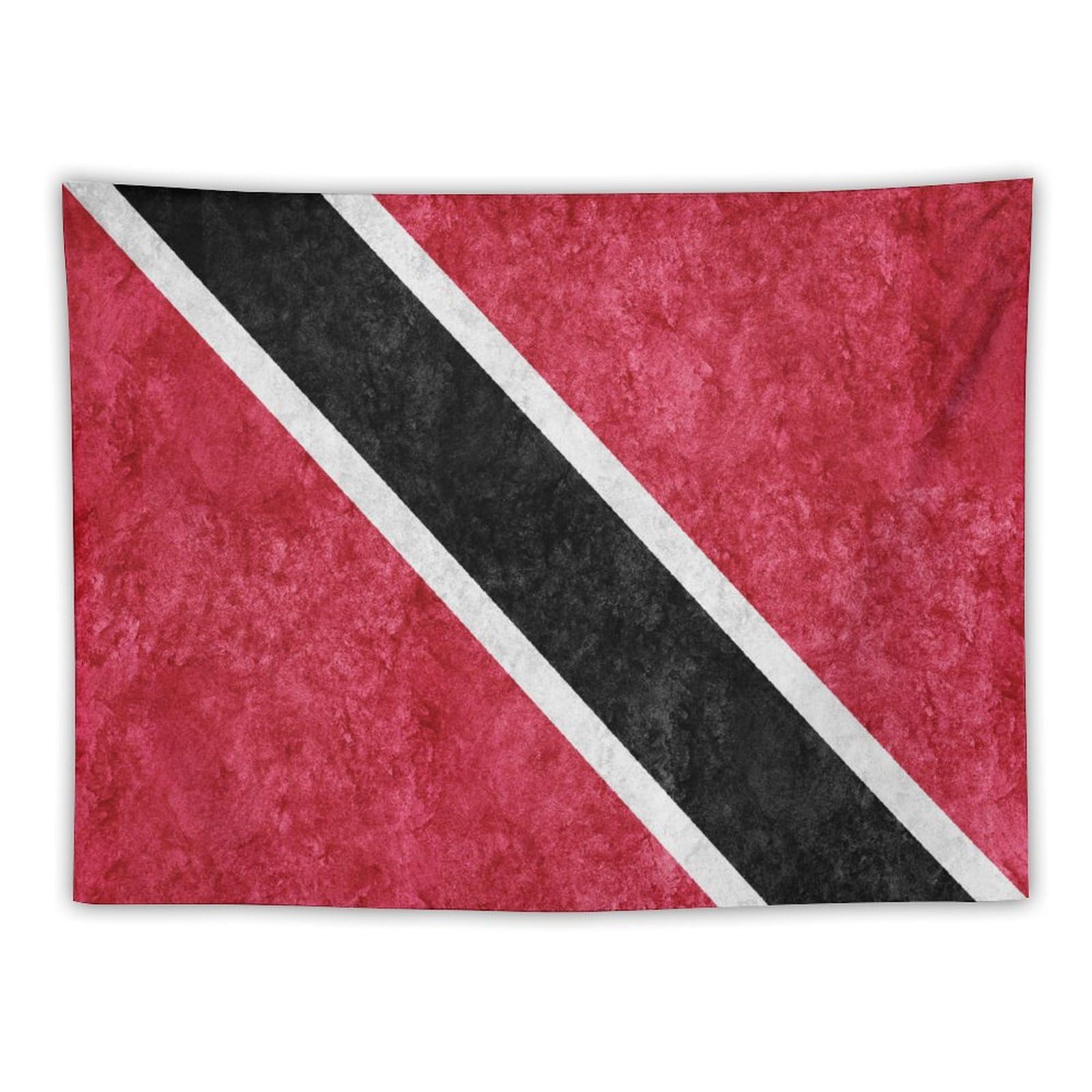 XingFox Trinidad Tobago Flag Textured Tapestry Wall Hanging, National Flag Art Wall Decoration Tapestry, For Bedroom Living Room Dorm Home Decoration, 30"x40"