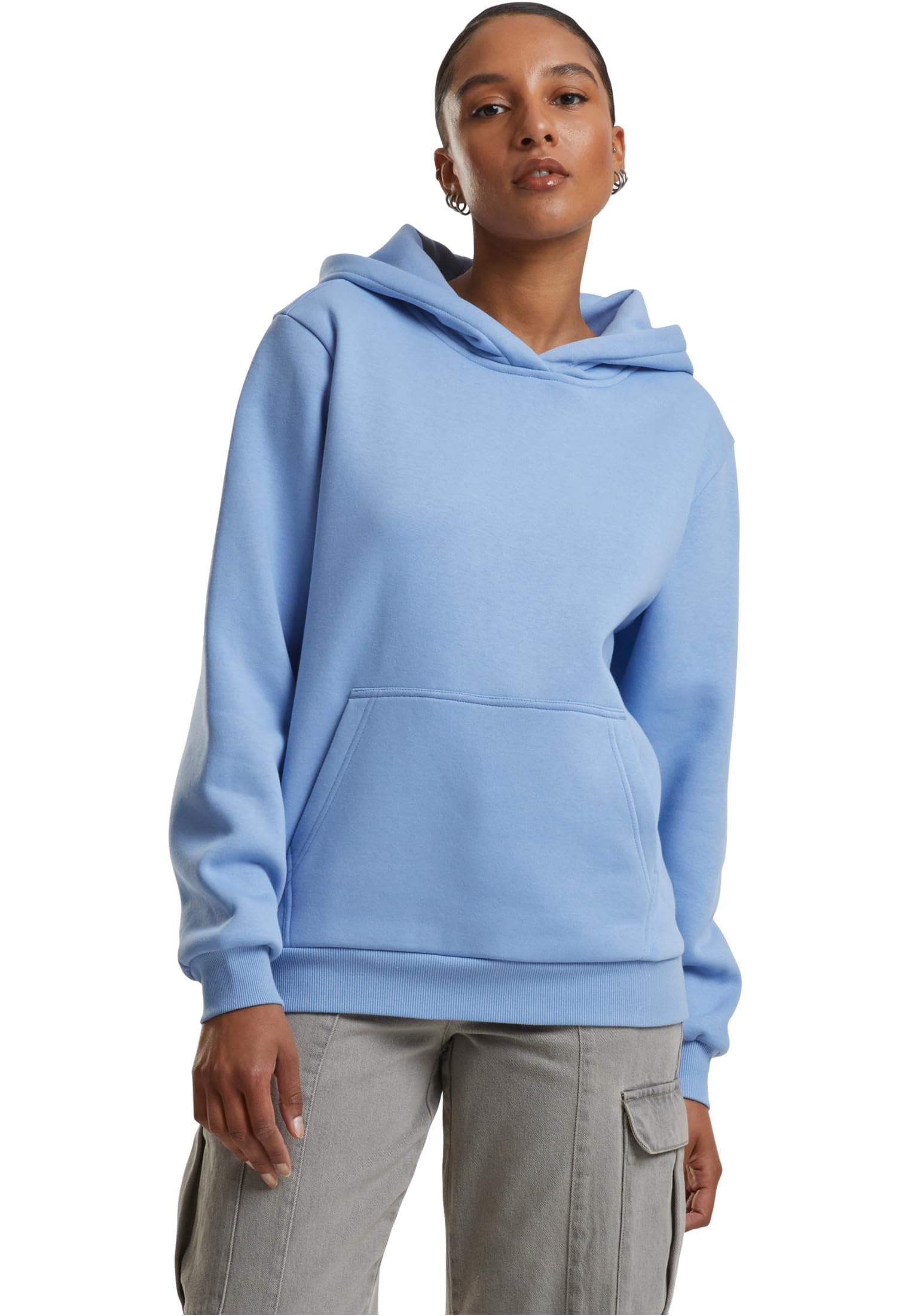 Urban Classics Men's Tb7105-ladies Fluffy Hoody Sweatshirt, Powder Blue, XXXXL