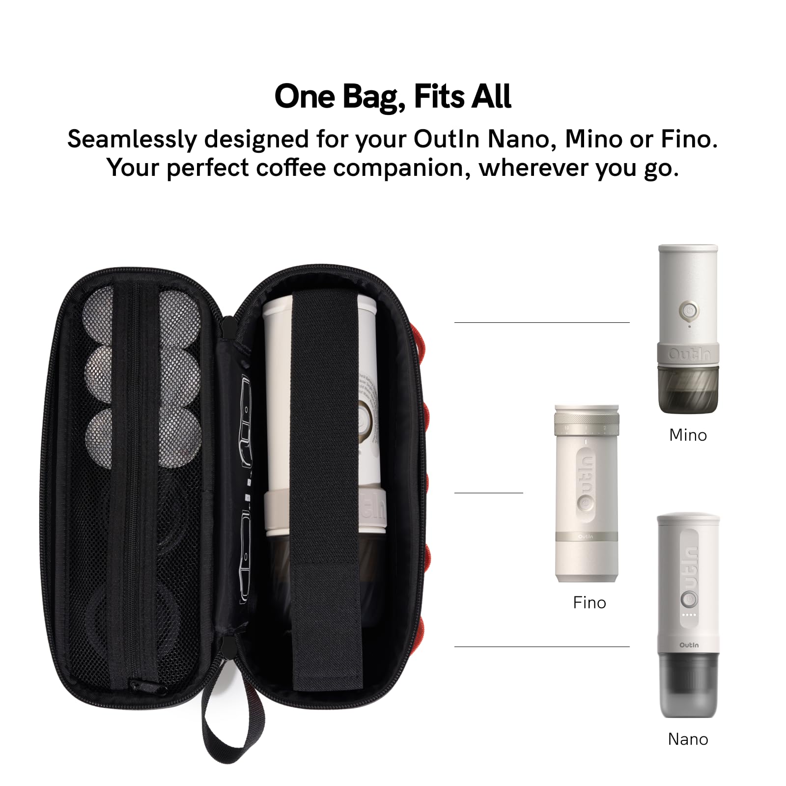 OutIn Nano Macchina da caffè espresso elettrica portatile Custodia Protettiva in EVA