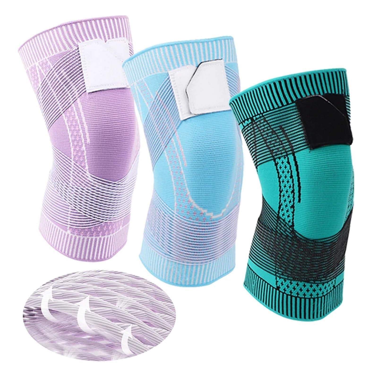 Genouillères de sport antidérapantes, manchons de compression pour hommes et femmes, idéales pour la course, la randonnée et le travail. Supports chauffants et manchons de compression pour hommes