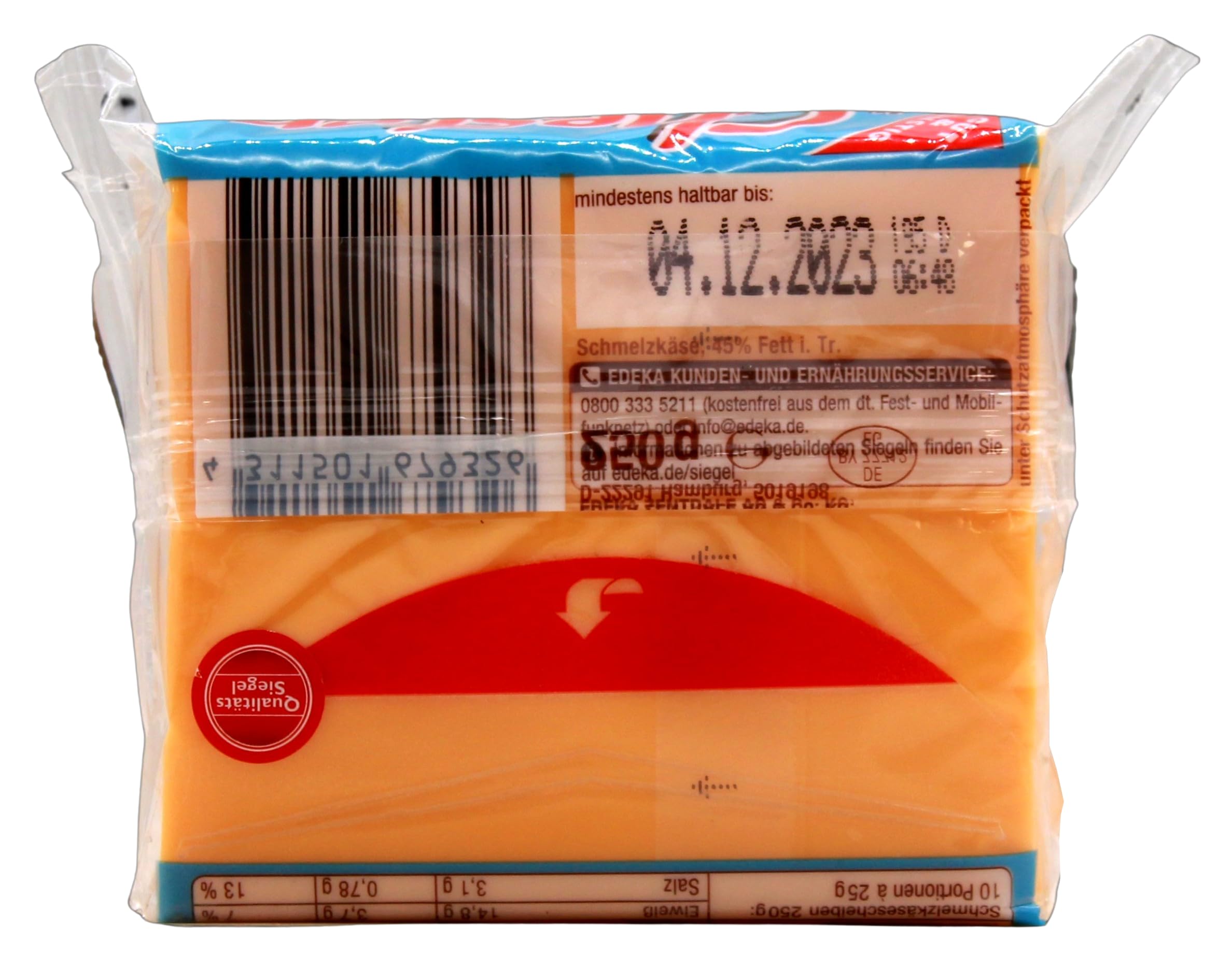 Gut & Günstig Schmelzkäsescheiben mit Chester, 8er Pack (8 x 250g)