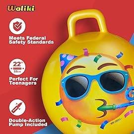 WALIKI Hopper Ball for Teens Ages: 10-15 | Hippity Hop | Jumping Hopping Bouncy Ball Field Day 22/55CM