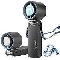 Ventilatore Turbo Portatile, Sensazione di Ghiaccio Ventilatore Ricaricabile Tramite USB