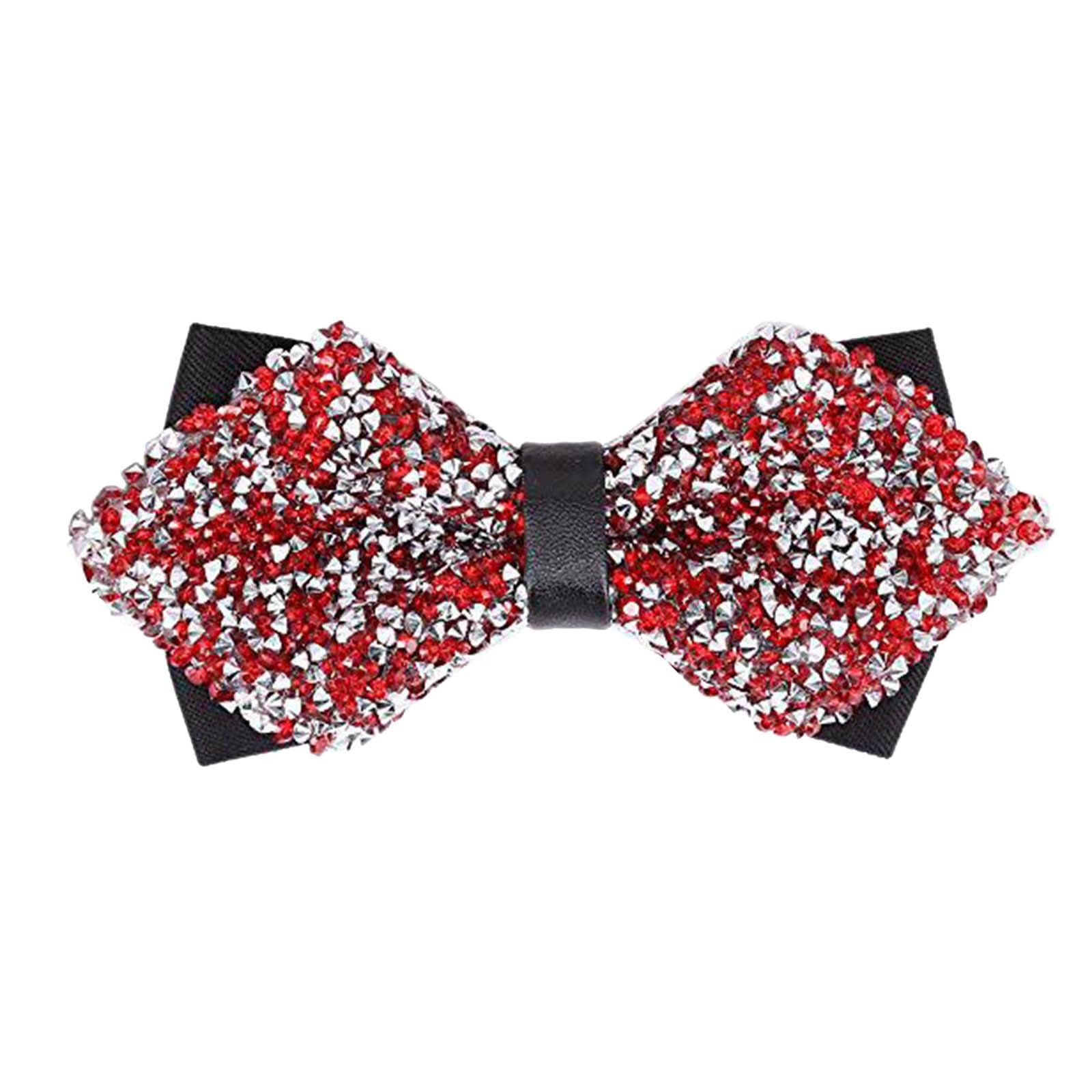 Pajarita de esmoquin, Pajarita con purpurina, pajaritas de lentejuelas for hombre, pajarita esmoquin delgada ganchos, accesorios for disfraces