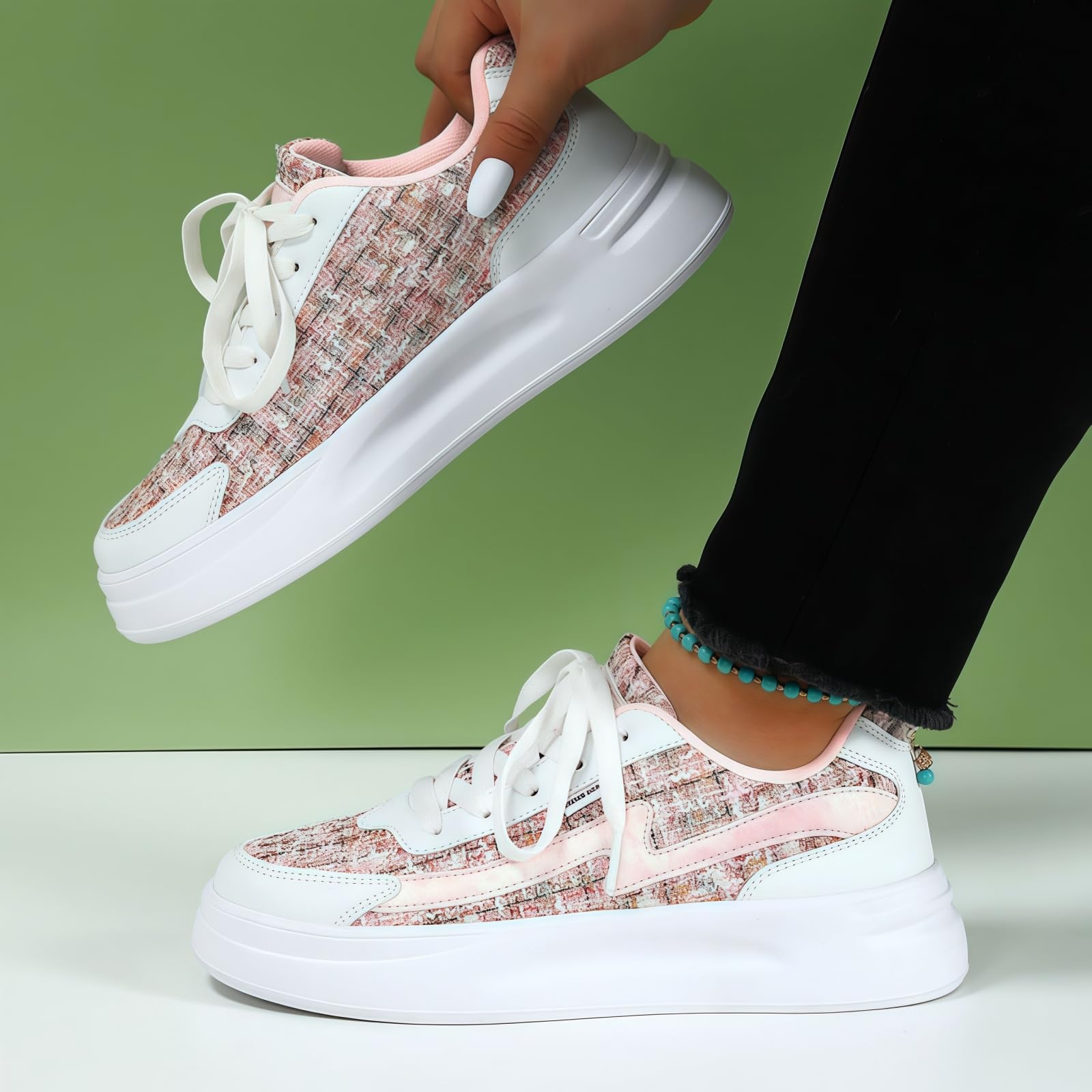 Modne damskie trampki z gwiazdami brokatowe cekiny sznurowane niskie buty tenisowe do biegania buty do chodzenia lekkie antypoślizgowe skórzane buty retro