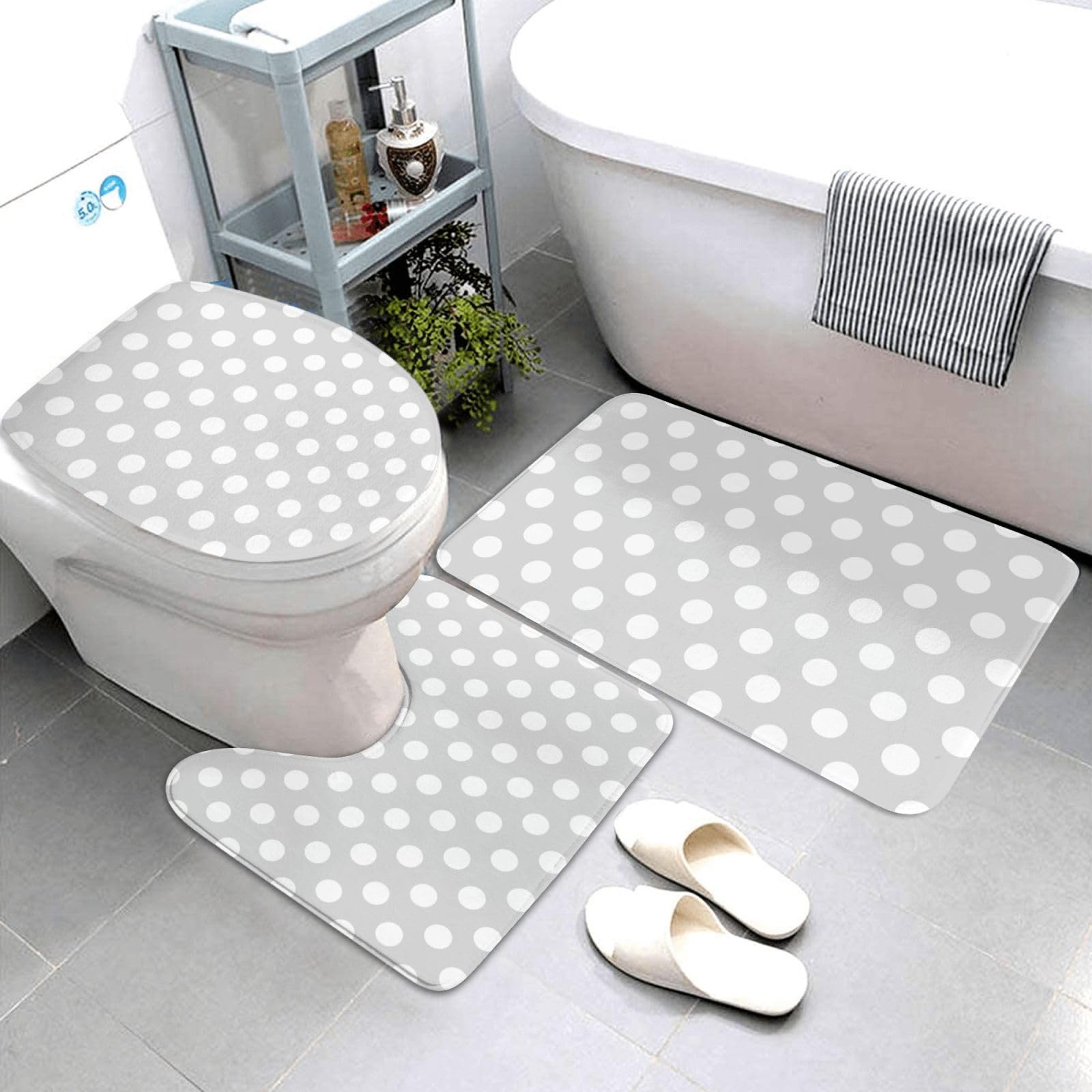 Lot de 3 tapis de salle de bain doux haut de gamme pour un confort digne d'un grand hôtel