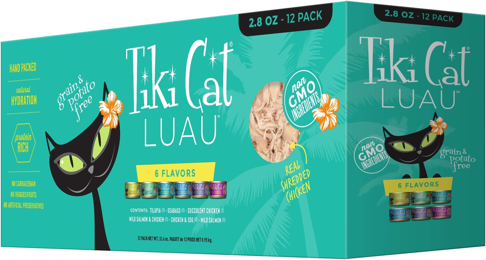 Tiki Cat Luau Wet Cat Food, Variety Pack, 2.8 oz. Cans (12 Count)