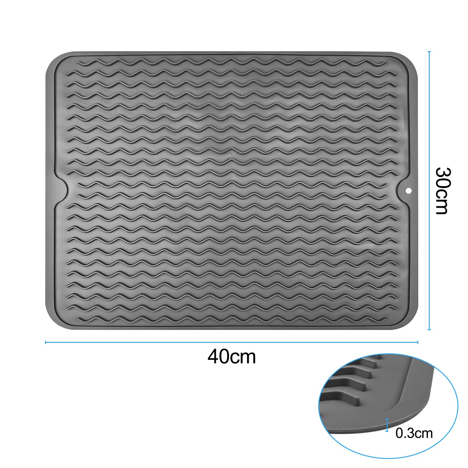 Homelka Abtropfmatte Geschirr Für Küche, Abtropfm Produktbild-Vorschau 7