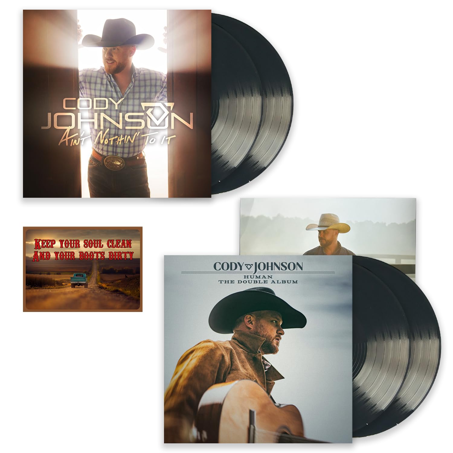 Cody Johnson Vinyl Collection Ain't Nothin To It / Human