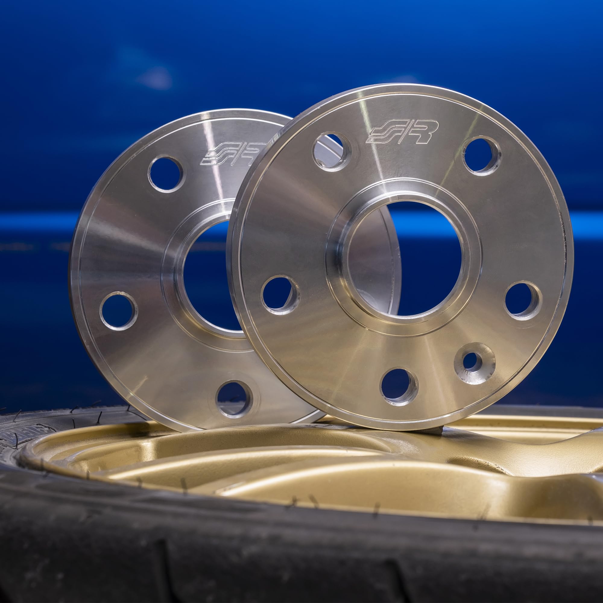 Simoni Racing DR096 Kit 2 Distanziali Ruota 15 mm 5x112 57,1, Distanziali Mozzo-Centrati in Ergal 7075-T6 per Audi Volkswagen Seat Skoda e Altri Modelli Compatibili