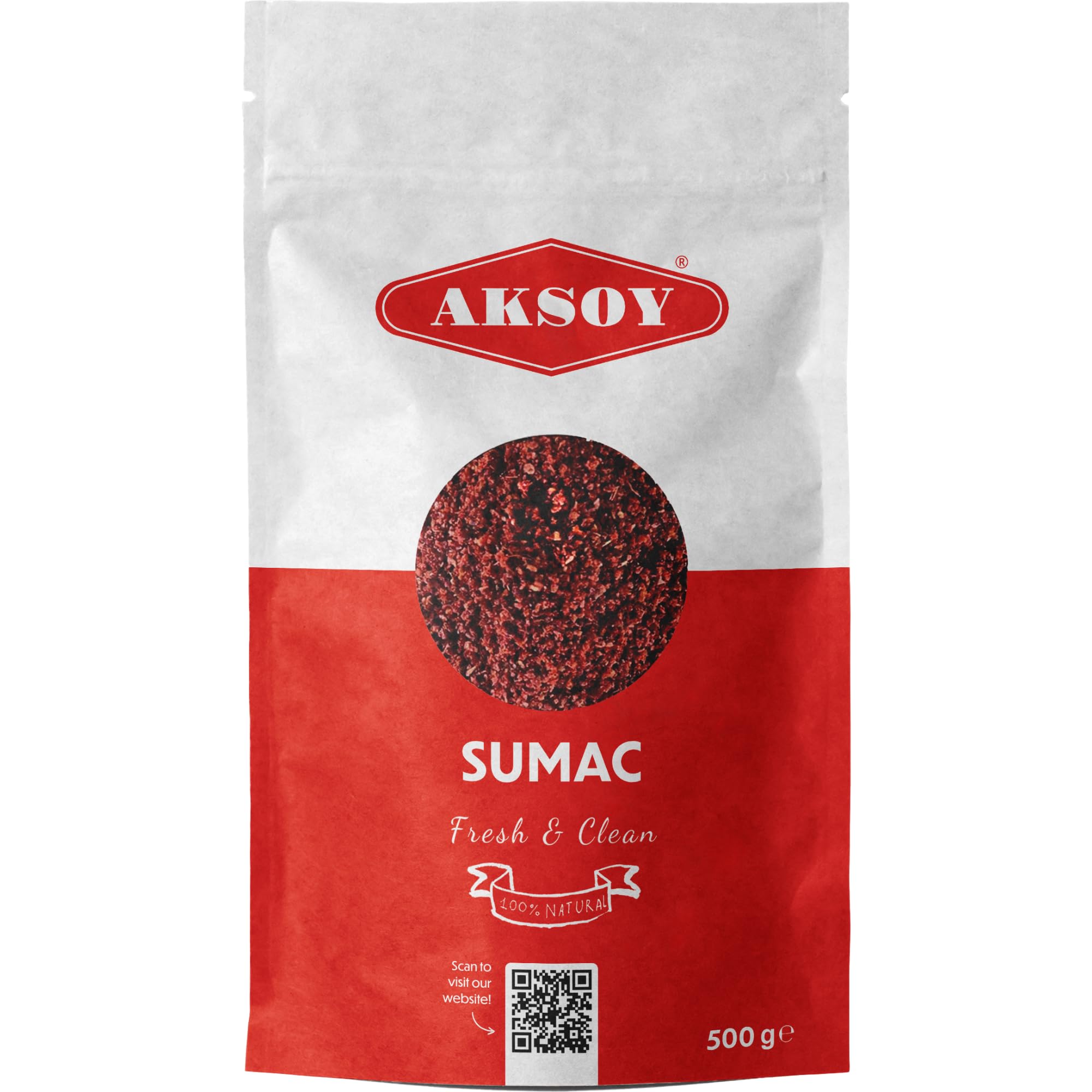 Premium Ground Sumac 500Gr | 100% Natural, Fresh & Tangy Spice – Perfect for Salads, Marinades, Meat, Vegetables & Middle Eastern Recipes | Vegan