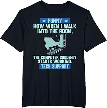 Computer Tech Support Gifts - Helpdesk Hotline Tech Support T-Shirt