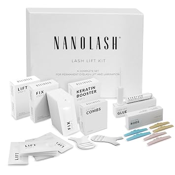 Nanolash Lash Lift Kit - professional eyelash lifting kit, DIY kit for eyelash lifting at home and in the salon, DIY eyelash lamination, lash curling kit