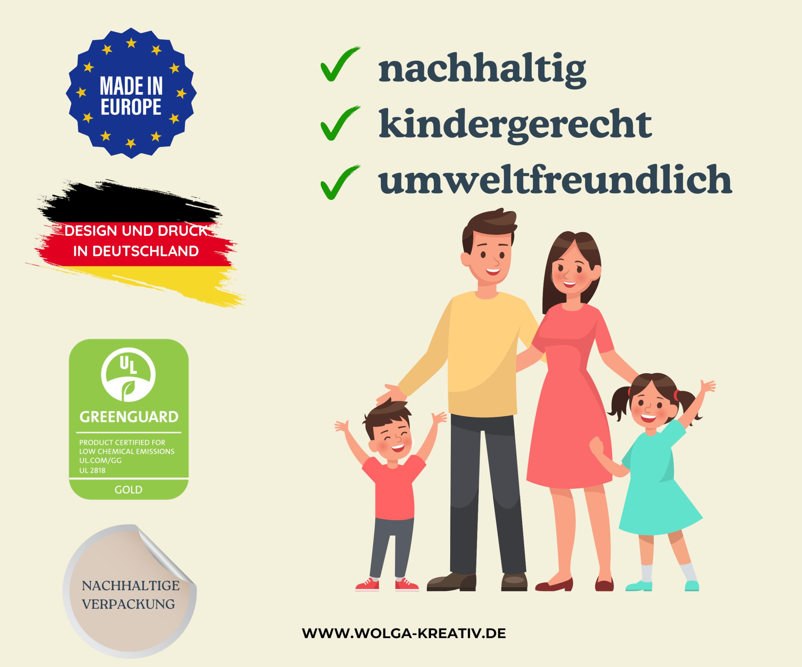 wolga-kreativ personalisiertes Kissen mit Namen und Füllung – Weltall-Motive Für Jungen – Astronaut, Rakete & Planeten - Flauschiges Babykissen – Bedruckt in Deutschland