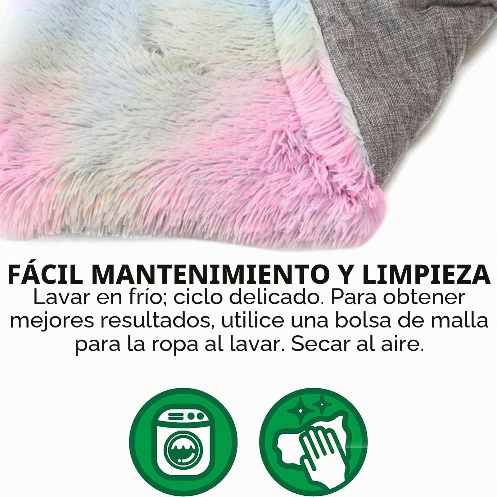 Manta Lavable Cómoda y Mullida para Gatos y Perros Pequeños, Cálida 2 en 1 (Multicolor)