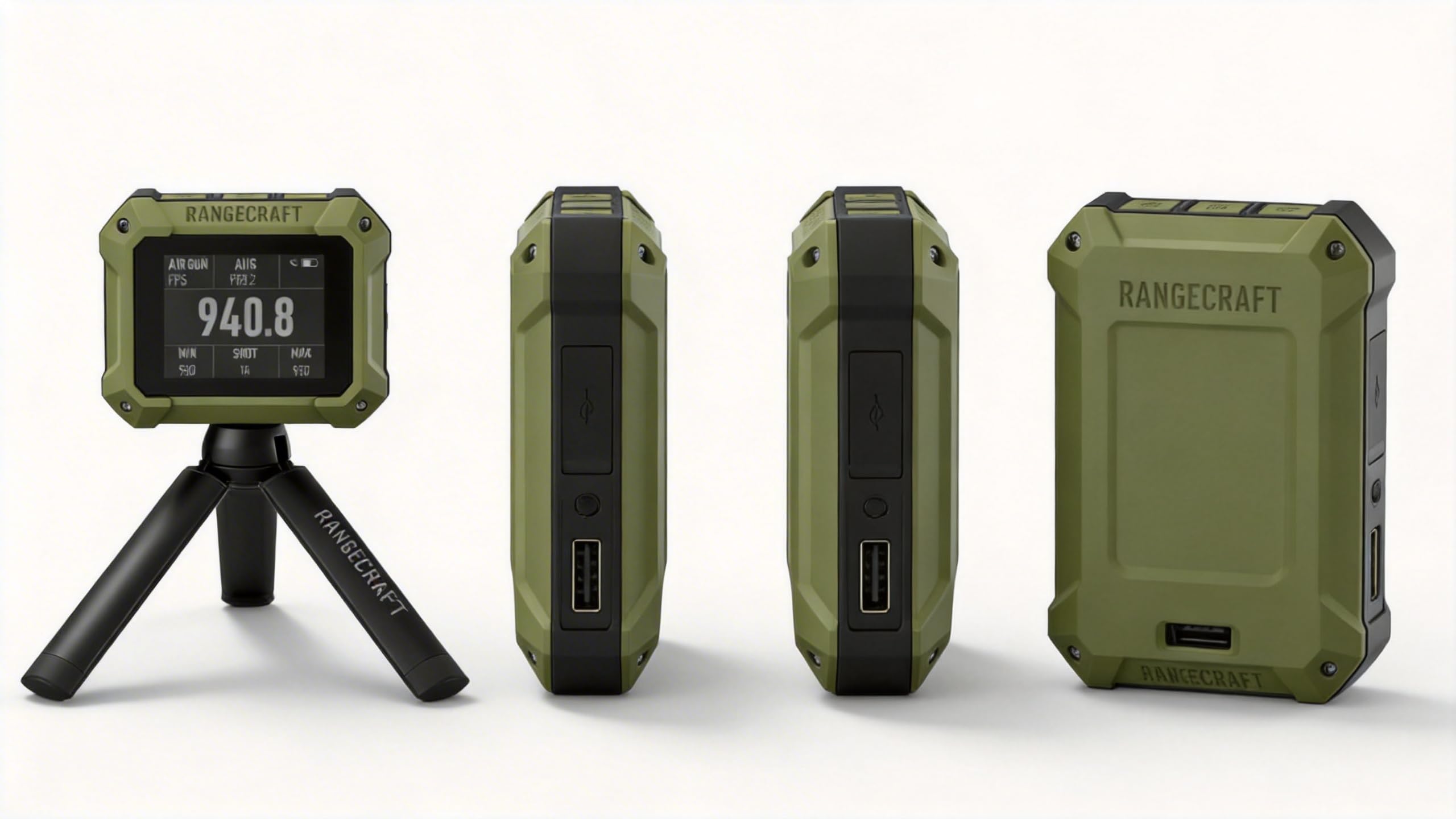 Athlon Rangecraft Velocity PRO Ballistischer Chronograph, Doppler-Radar Geschwindigkeitsmesser (±0,1%), 65-5000 FPS für Gewehr, Luftgewehr & Bogenschießen, Bluetooth App-Anbindung