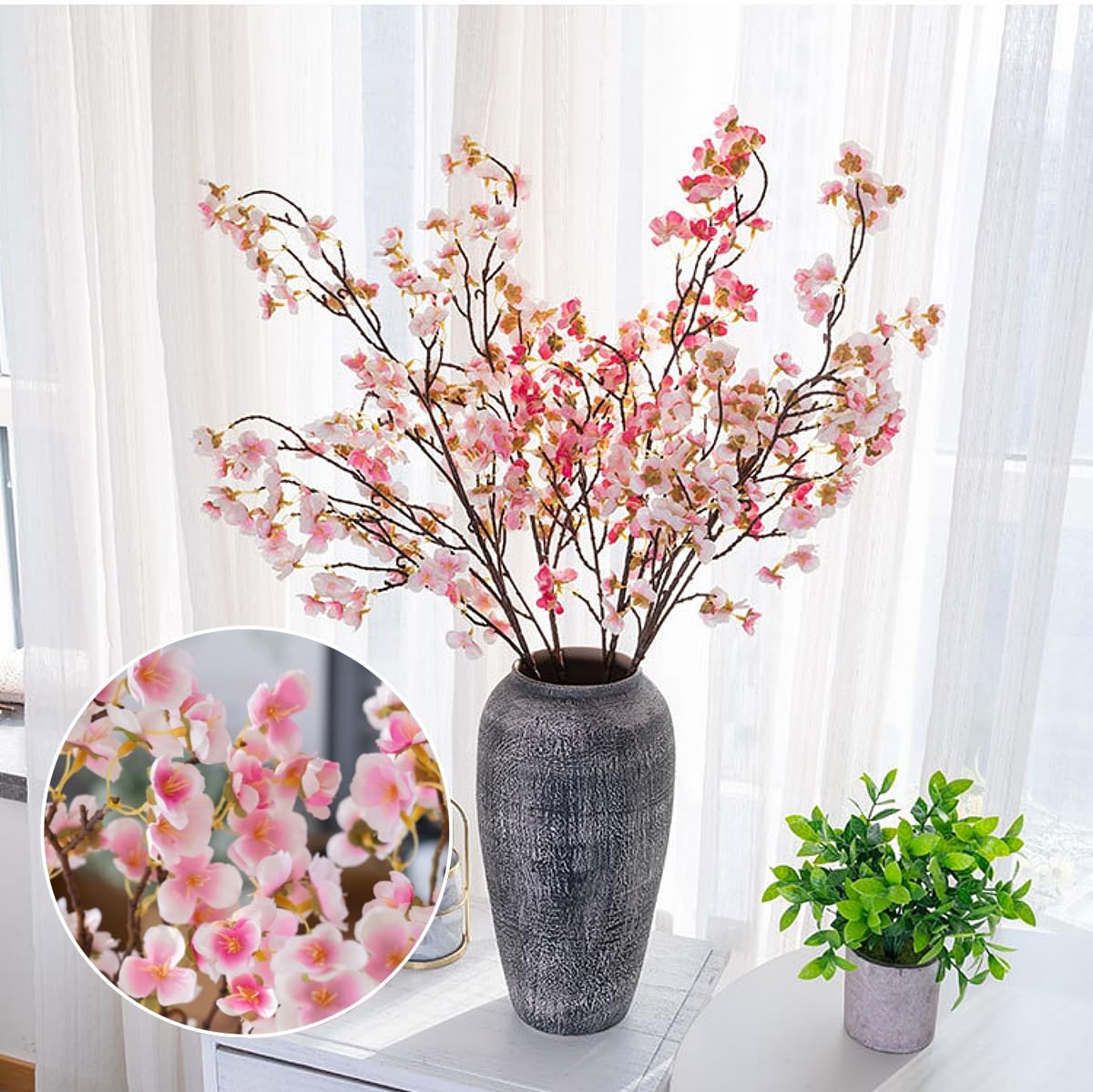 Artificial Cherry Blossom Flowers - Image 4