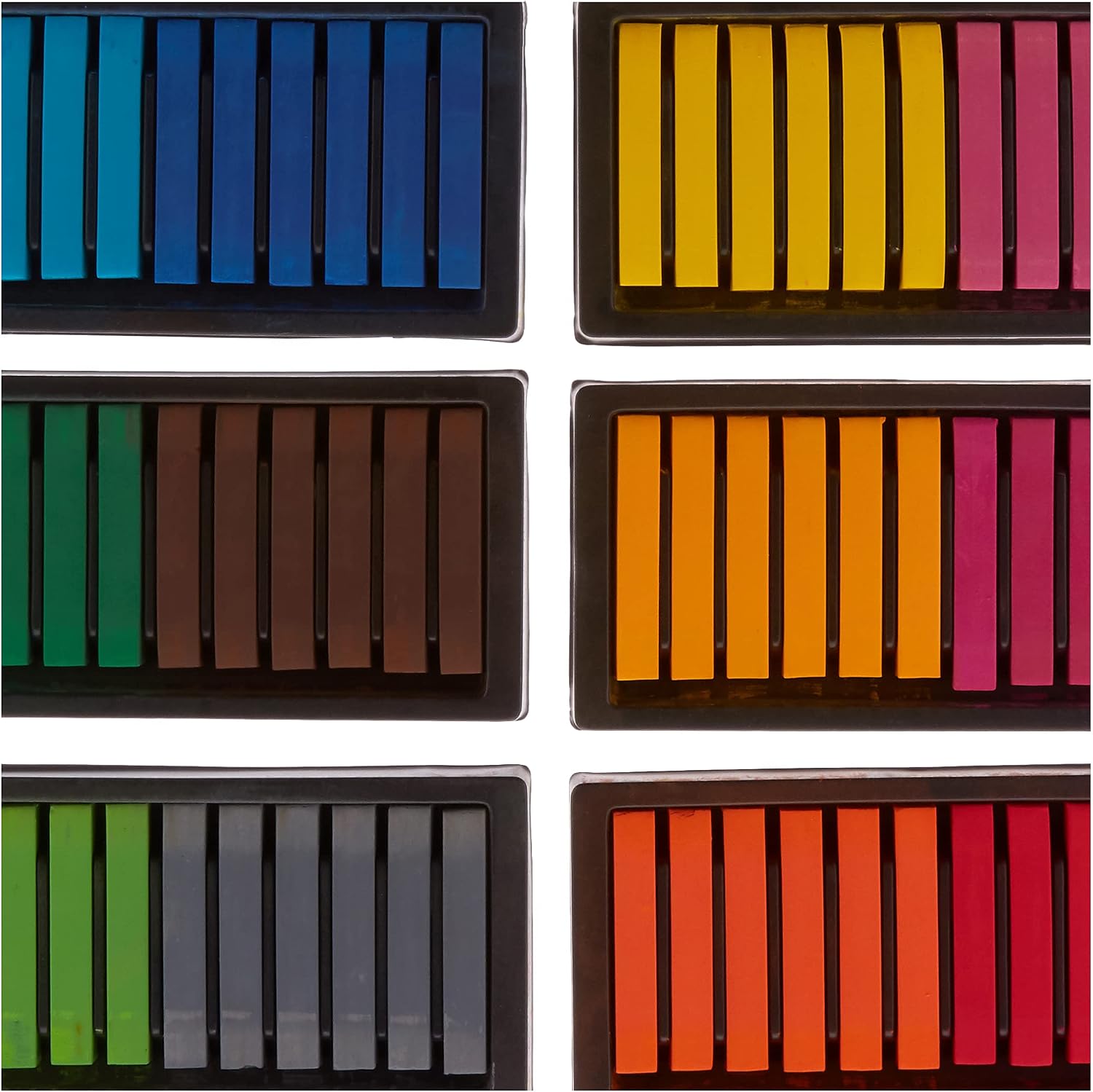 Sargent Art 144-Count Soft Colored Square Pastels, Blends Easy, Rich Pigments and Smooth Texture, Non-Toxic