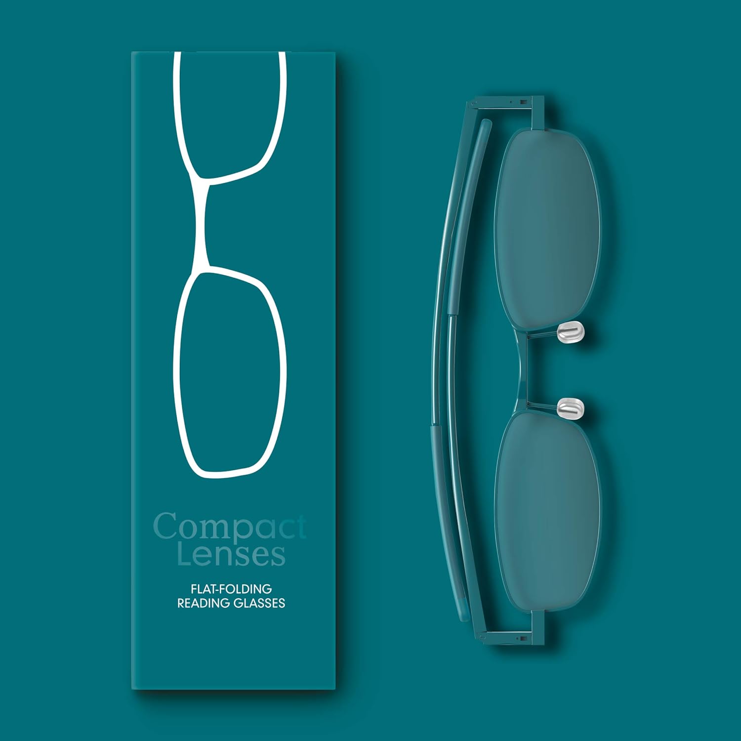 Compact Lenses Flat Folding-Reading Glasses-Surf +1.5