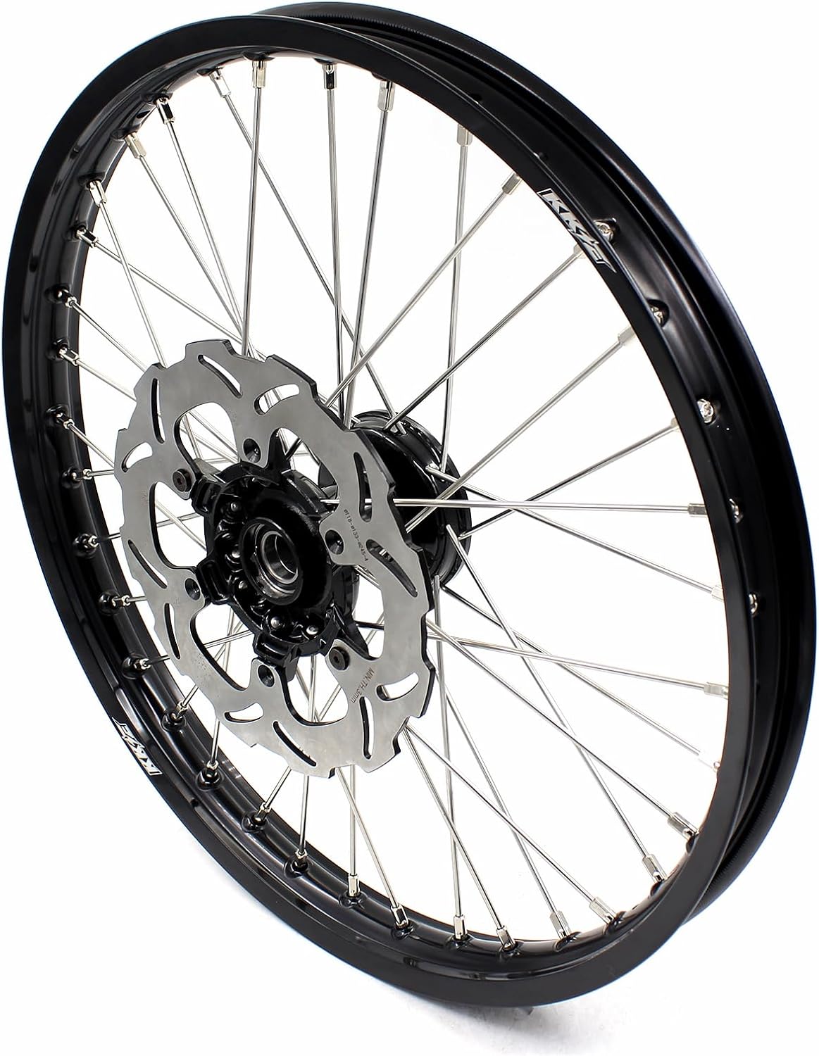 KKE 21/19 Mx Dirtbike Casting Wheels For YAMAHA YZ125 YZ250 1999-2016 YZ250F YZ450F 2003-2015 Black Hub With Disc