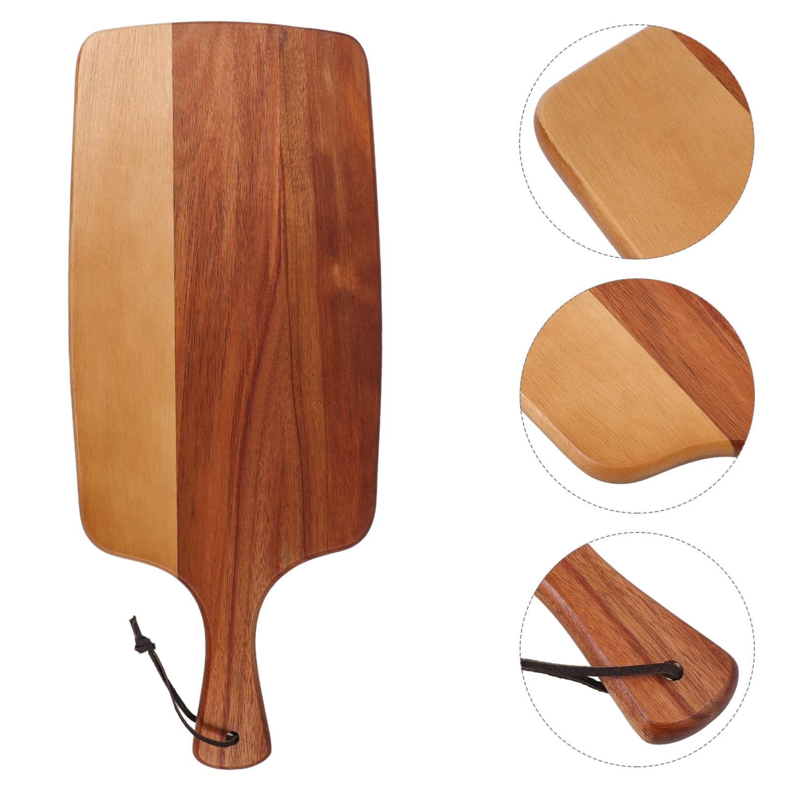 Tagliere da Cucina Facile da Pulire con Manico in Legno Design Antiscivolo, Uso Multifunzione per Carne, Pizza e Formaggio