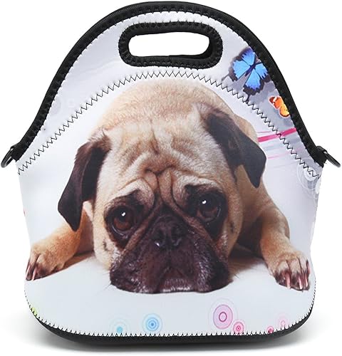 Miniatura 2 de Lonchera de neopreno aislada, correa extraíble, reutilizable, térmica, gruesa, para mujeres, adolescentes, niñas, niños, bebés, adultos, loncheras