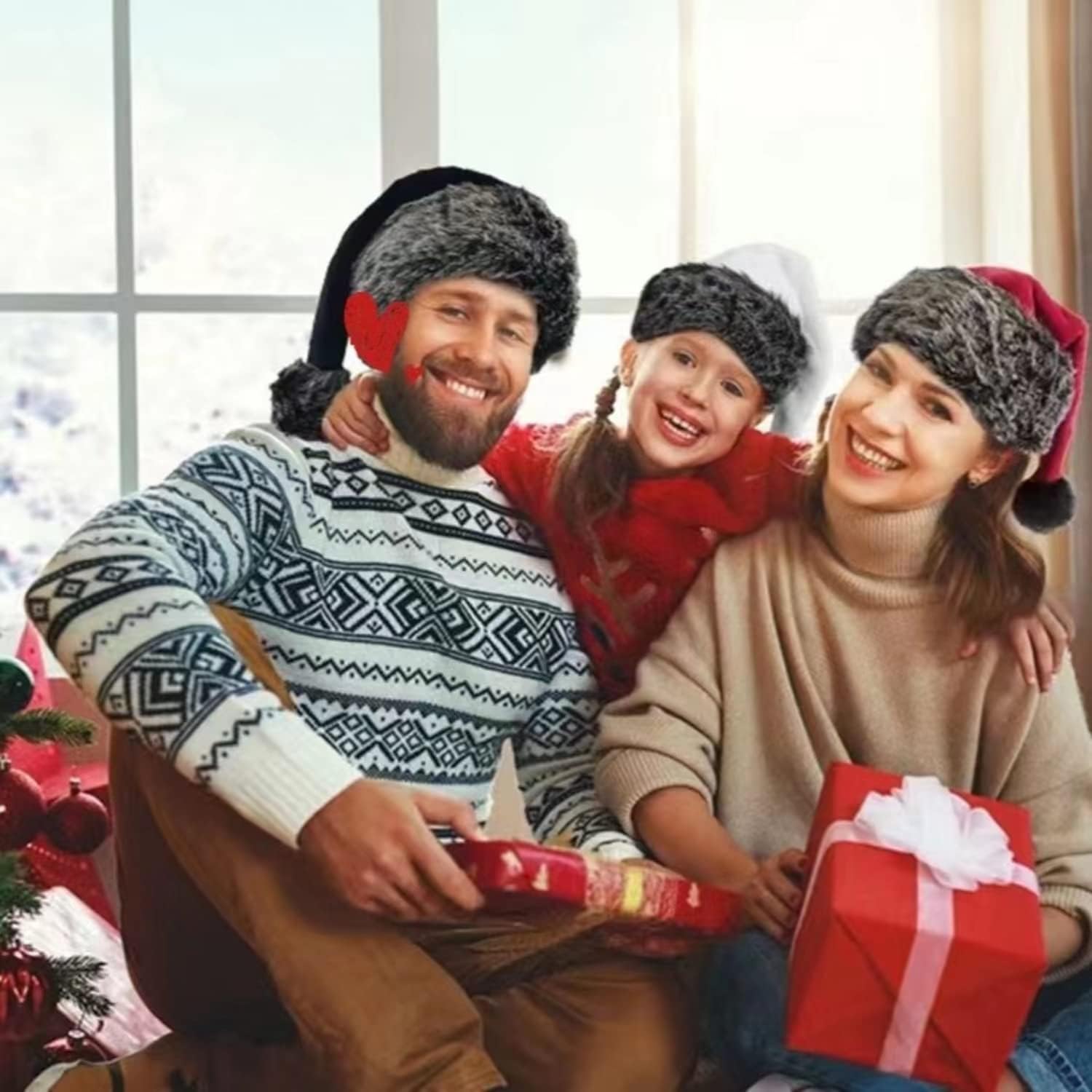 Personalized Santa Hat - Super Soft Plush Christmas Hat for Adults, Unisex Holiday Party Gift - Image 7