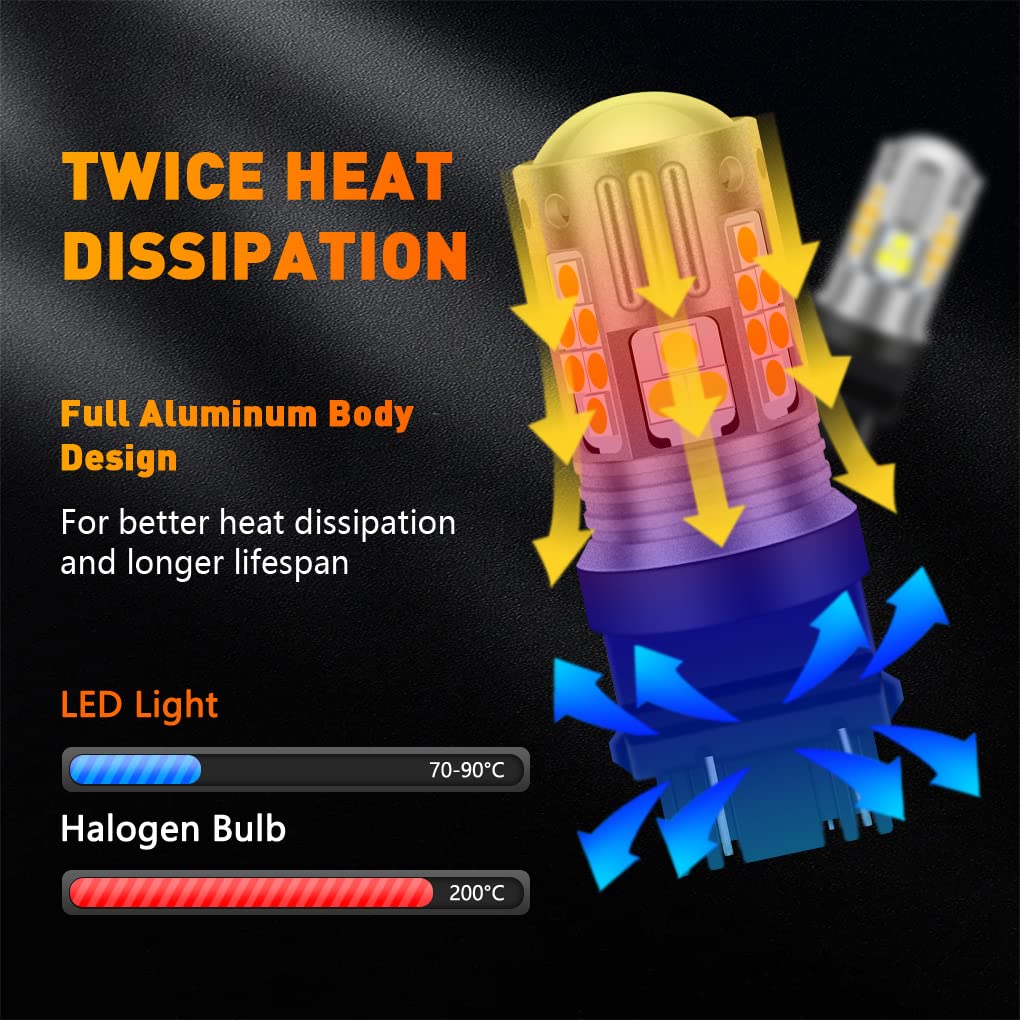 WINETIS 9-16V Super Bright 7440 7443 7441 7444 T20 W21W LED Turn