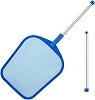Hot Tub Skimmer Spa Net, Pool Skimmer Net with Pole, 26'', Ultra Fine Mesh Skimmer Rake, Swimming Pool Leaf Skimmer Net with Aluminum Pole, Spa Hot Tub Skimmer for Fast Cleaning, Leaves, Debris