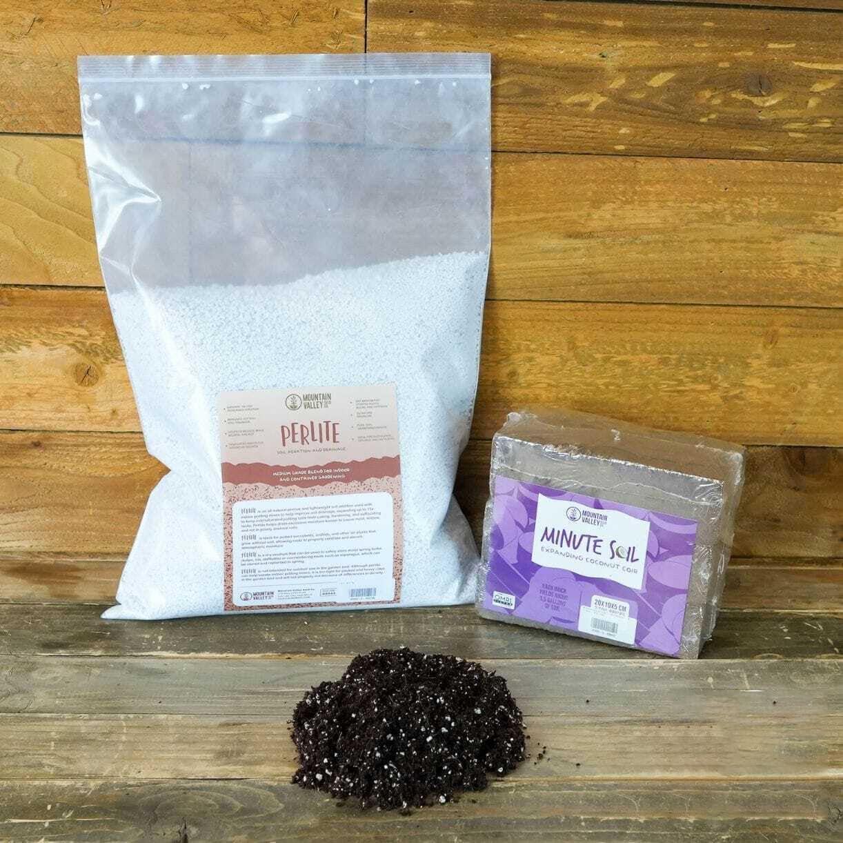 Full Season Seed Starting Soil Mix Kit – 3 Coco Coir Bricks (8L)