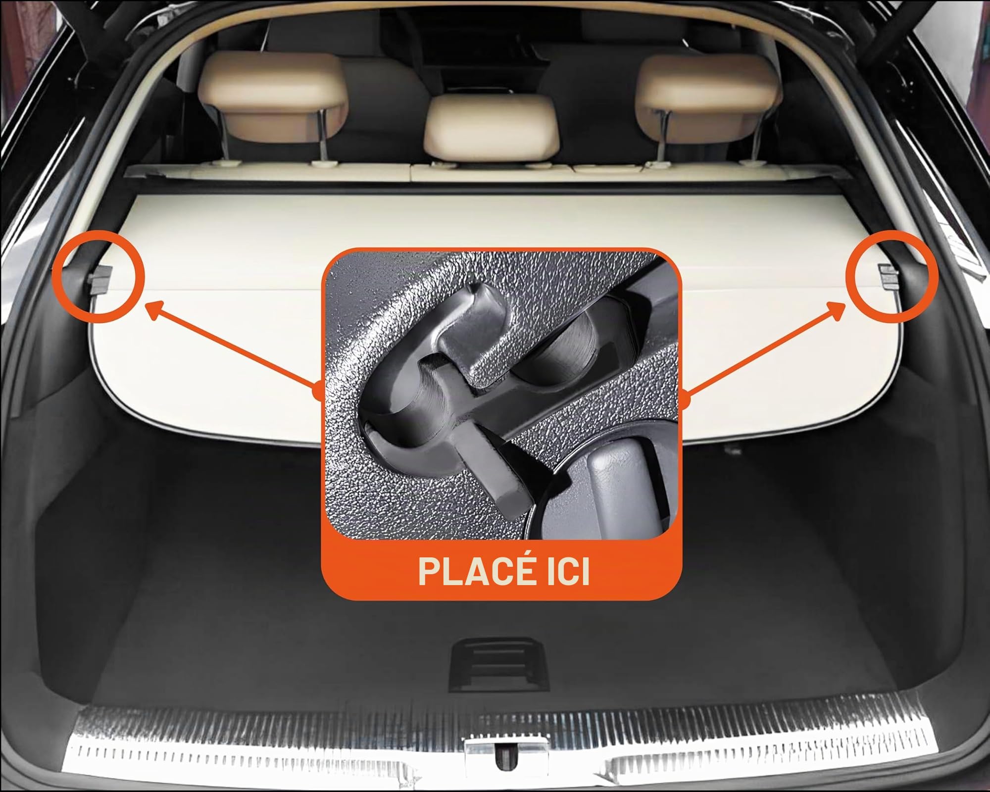 Supports de Tente de Coffre pour Audi Q3 8U et Autres Compatibles avec Code 8U0863880L Résistant aux Hautes Températures et à la Torsion
