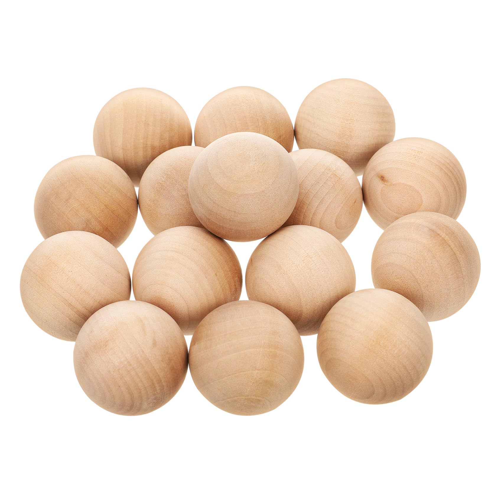 Bolas de Madera Redondas sin Terminar 15 Piezas para Manualidades
