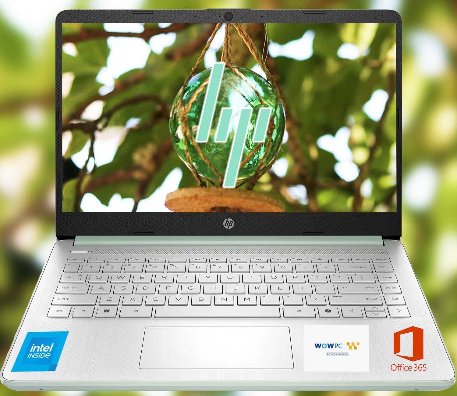 HP Ultrabook, Intel CPU, 8GB RAM, 1.6TB Storage (64GB OnBoard w/ 512GB Portable Drive + 1TB OneDrive), Up to 12 hrs Battery Life, Windows 11 Pro, Snowflake White, w/WOWPC 3-in-1 Bundle