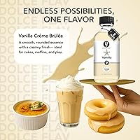Vista 7 de Dolce Flav Extracto de vainilla – Kosher, sin azúcar, saborizante concentrado de vainilla para hornear, galletas y postres, incluye cuentagotas