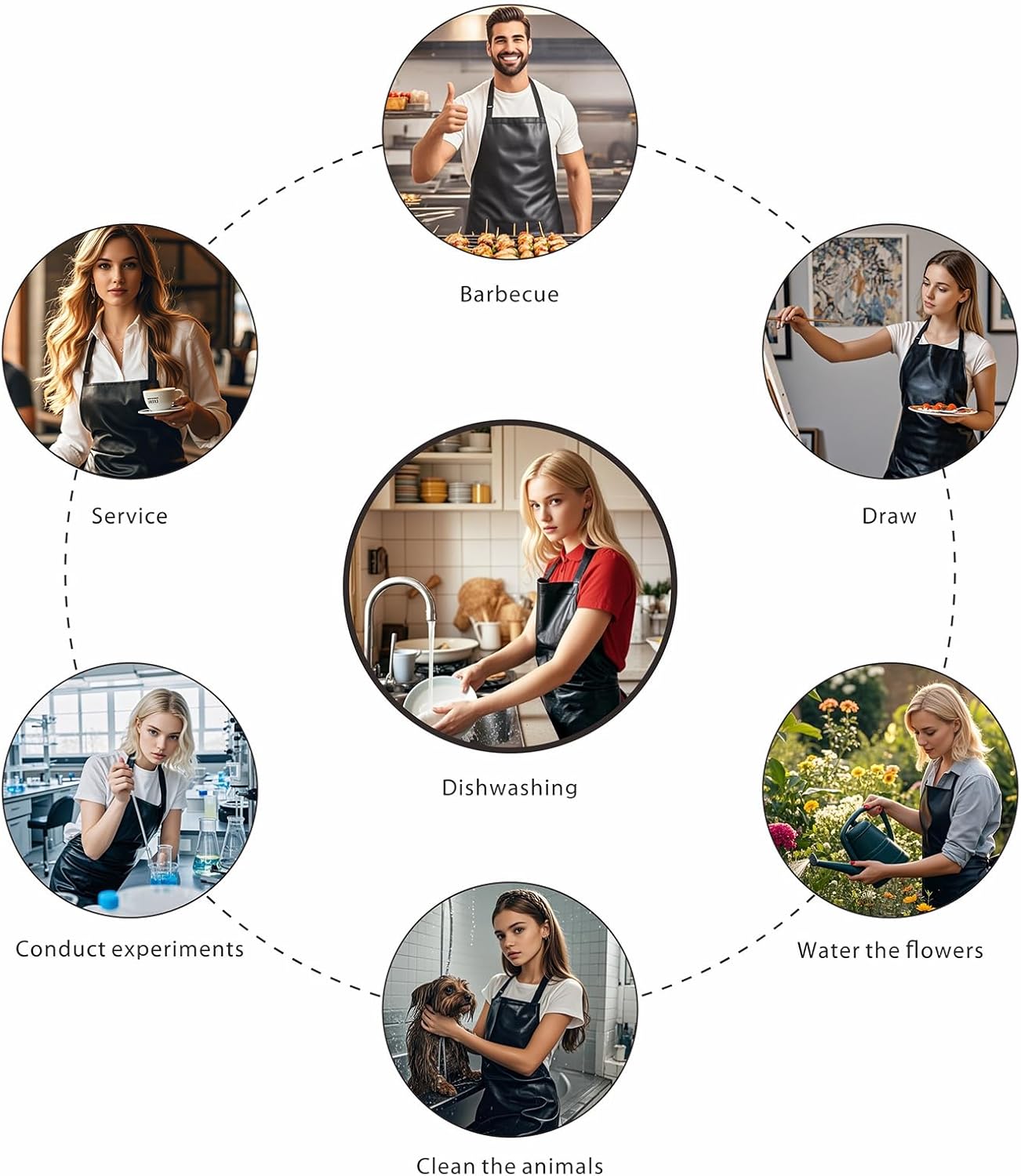 GoldPig Heavy-Duty Waterproof Apron, Chemical Resistant Rubber Vinyl for Industrial, Lab, Kitchen, Butcher & Grilling (40") - Image 6