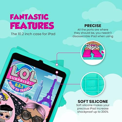 Miniatura 3 de LOL Surprise - Funda trasera de silicona para iPad protector de goma antideslizante para niños iPad 9 20218 20207 generación 2019 Diva