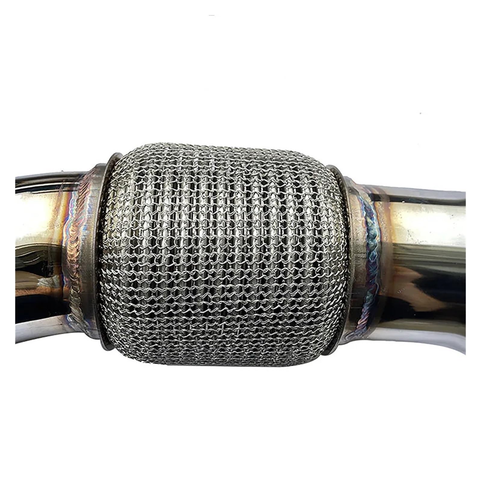 Xuanqingyi Store Turbo Catless Downpipe rura wydechowa, kompatybilna z Be*nz, kompatybilna z AMG A45 Cla45 3 cale (K8-HP-008-CEL)