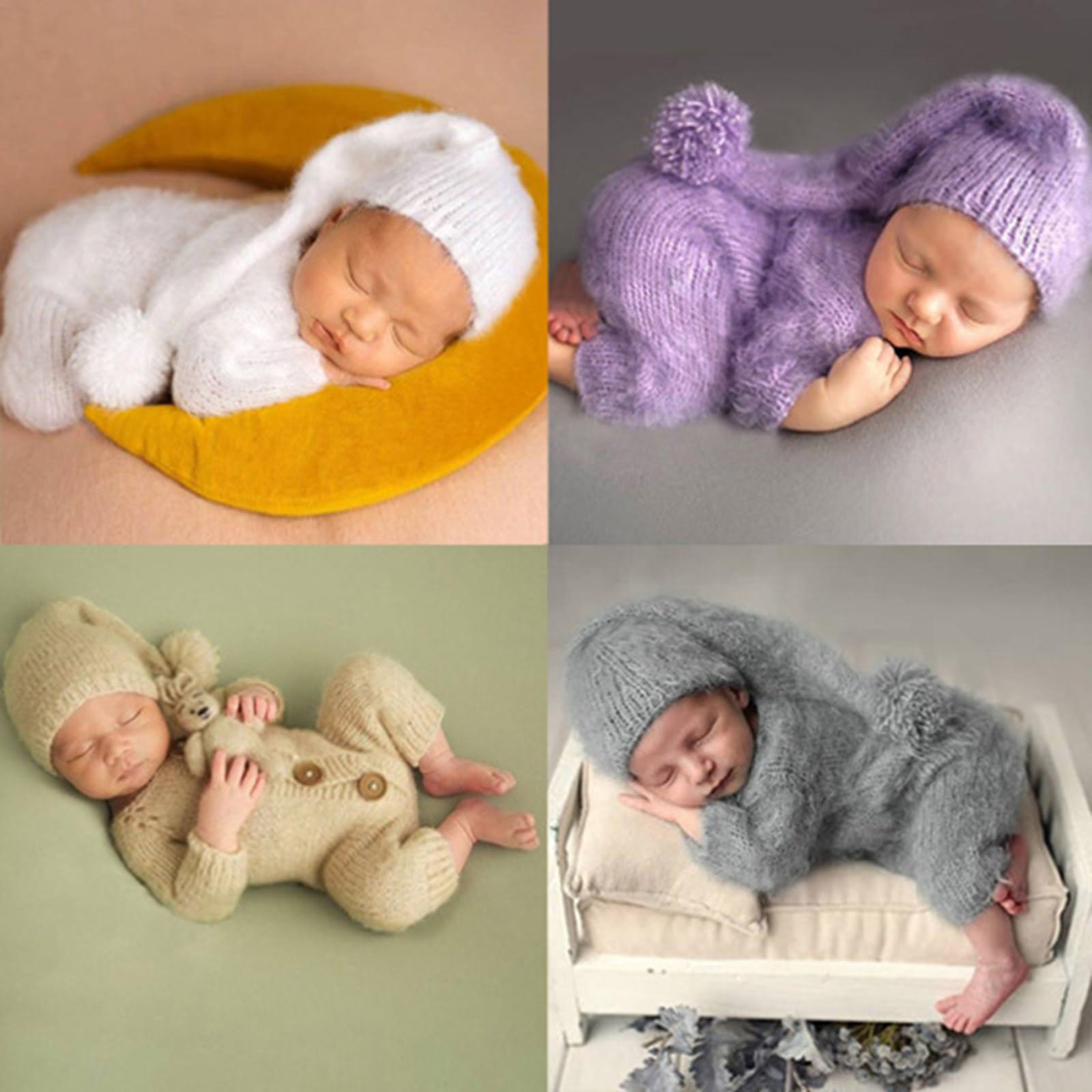 Atmungsaktive Kleidung Baby Strampler Overall mit elastischem langen Foto Kleidung Fotografie Requisiten Kostüme Outfit Kleinkind Fotografie Kleidung