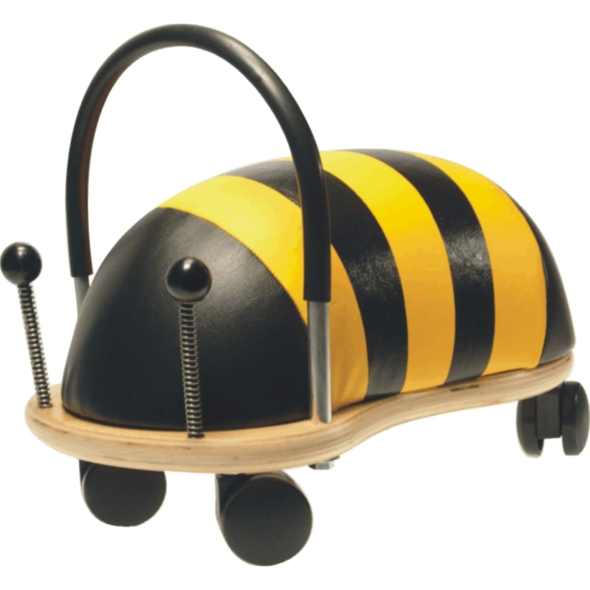 Wheelybug Toddler Wooden Ride-On, Multi-Directional Castor Wheels, Safety Certified Developmental Toy for Outdoor/Indoor Fun, Large (2.5-5 Years), Bee