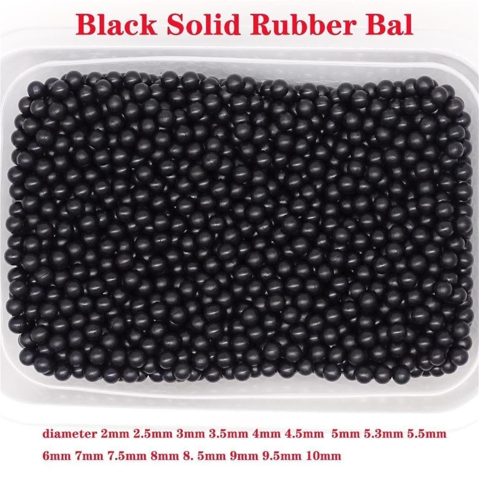 Schwarzer Vollgummiball for Industrie-DIY-Teile