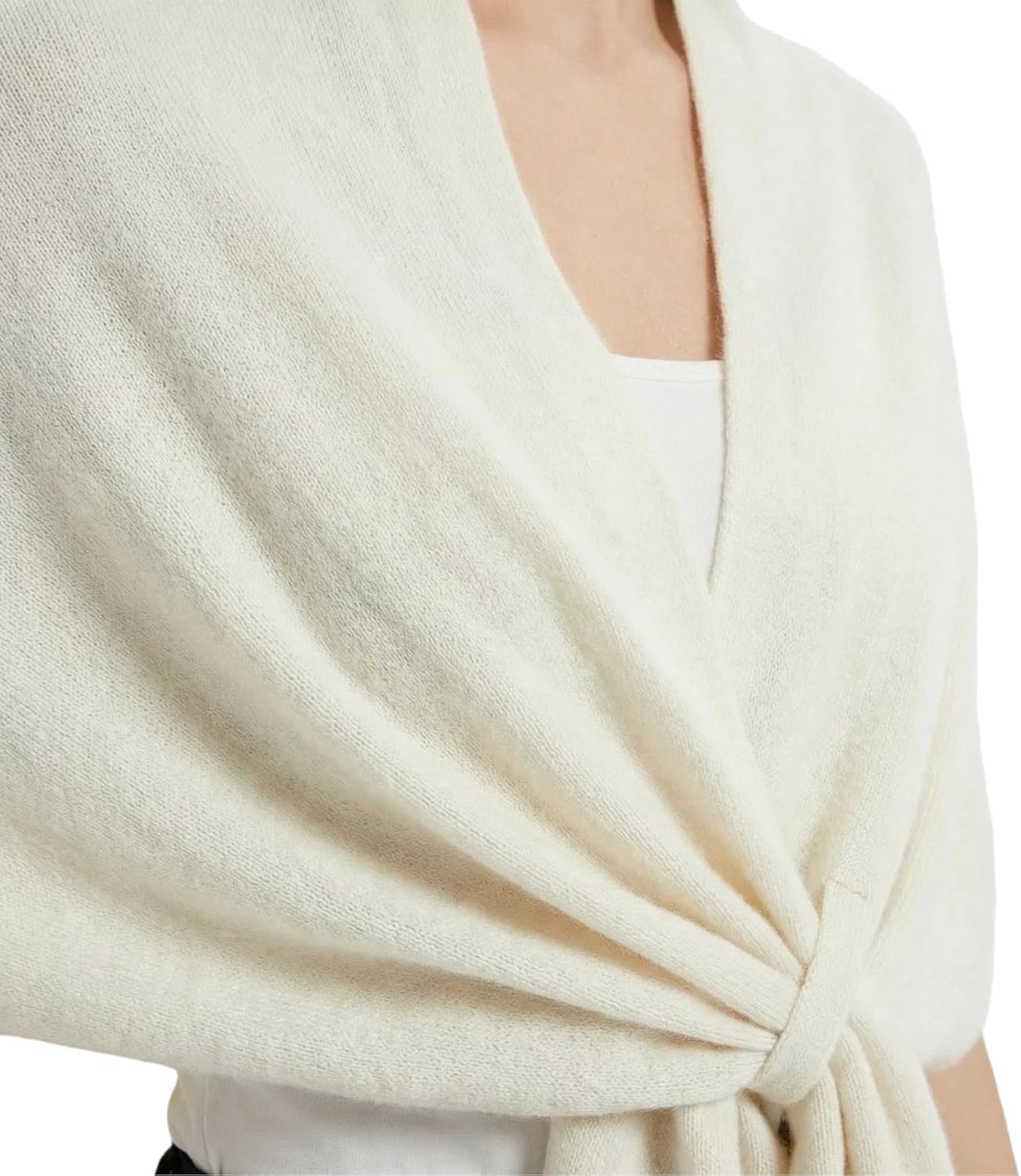 Fuxiqar Shawl Wraps for Women Cardigans Poncho Knitted Shawls and Wrap with Loop Warm Shawl Scarf Shoulder Top Sweater - Image 6