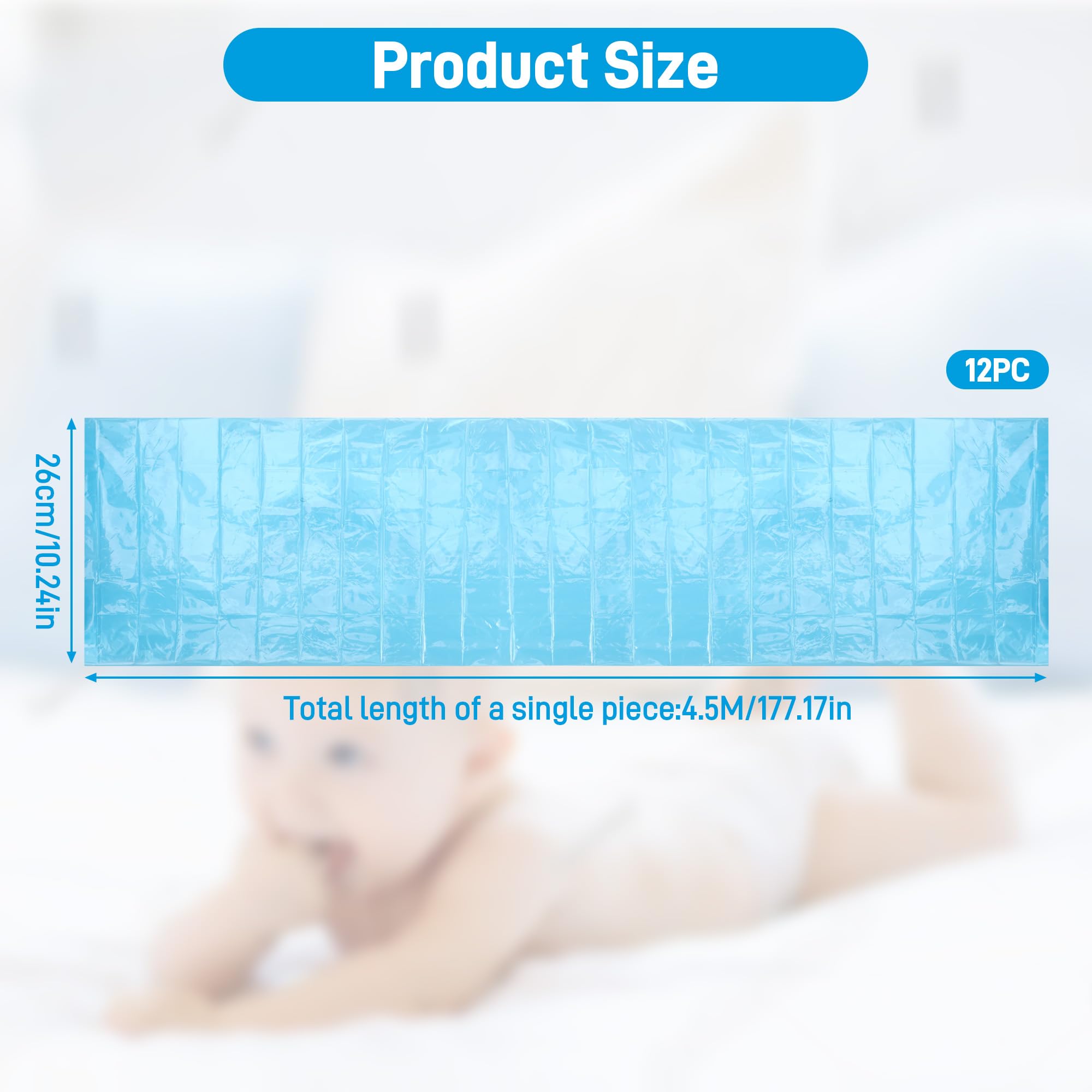 Hejo 12 Pack Nappy Bin Refill, 4.5m Nappy Refill Bags Compatible for Tommee Tippee Angelcare Twist & Click Refills - Image 2