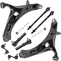 Vista 396 de Detroit Axle - Kit de suspensión frontal de 8 piezas para Dodge Journey 2009-2015, 2 brazos de control inferiores, 2 rótulas, 2 varillas