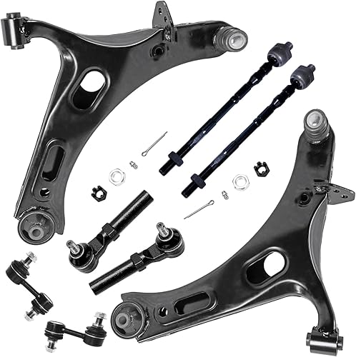 Miniatura 399 de Detroit Axle - Kit de brazos de control de extremo delantero RWD para Dodge Ram 03-06 2500 3500, 2 brazos de control superior con rótula 2 varillas