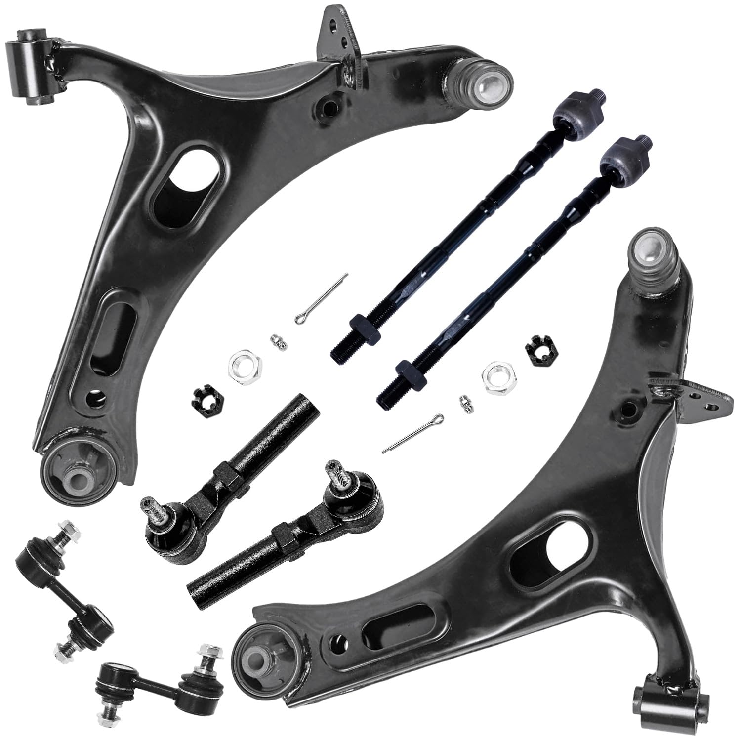 Detroit Axle - 8pc Front End Control Arms Kit for 2010-2014 Subaru Legacy