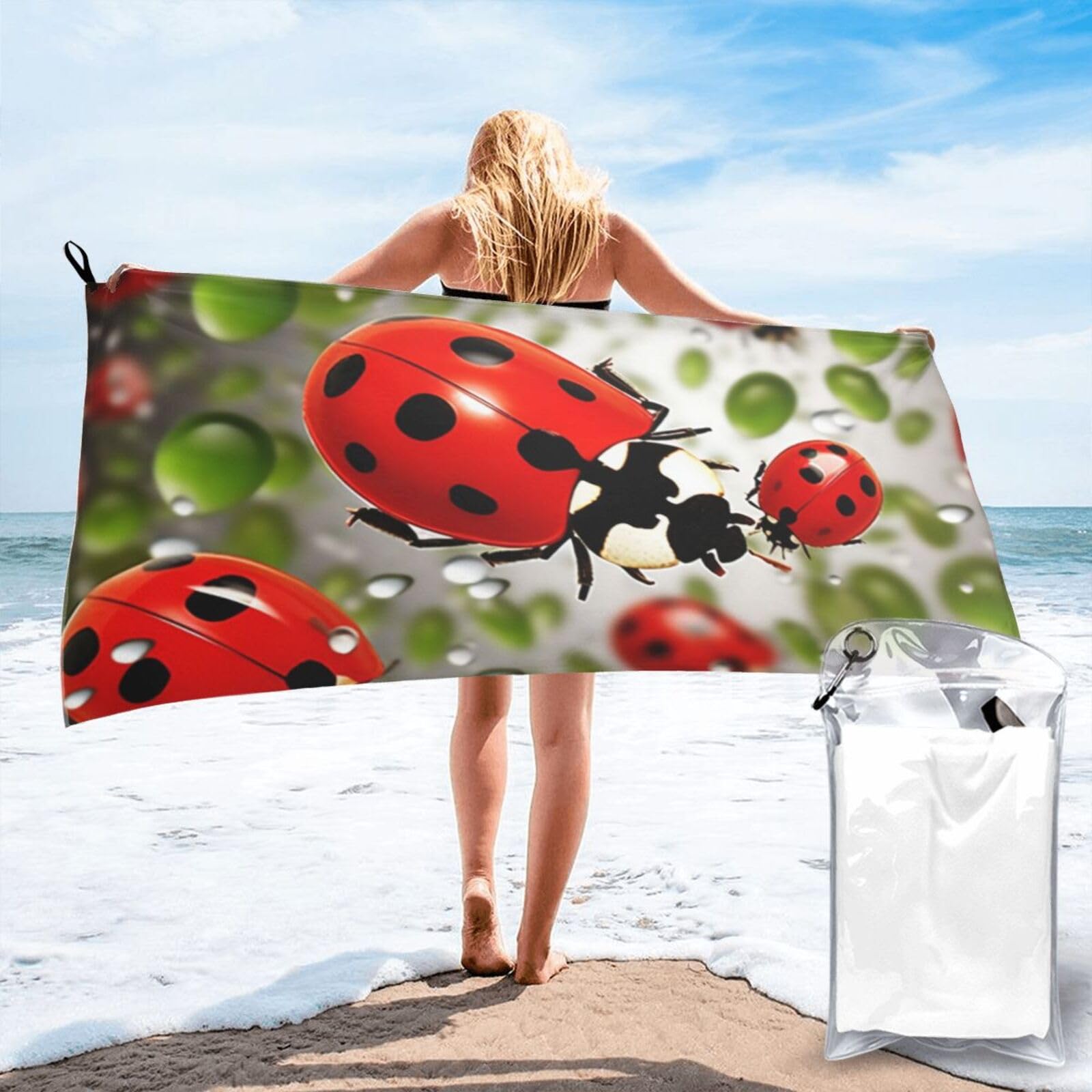 Serviette de plage anti-sable microfibre séchage rapide, grand drap de natation doux homme femme