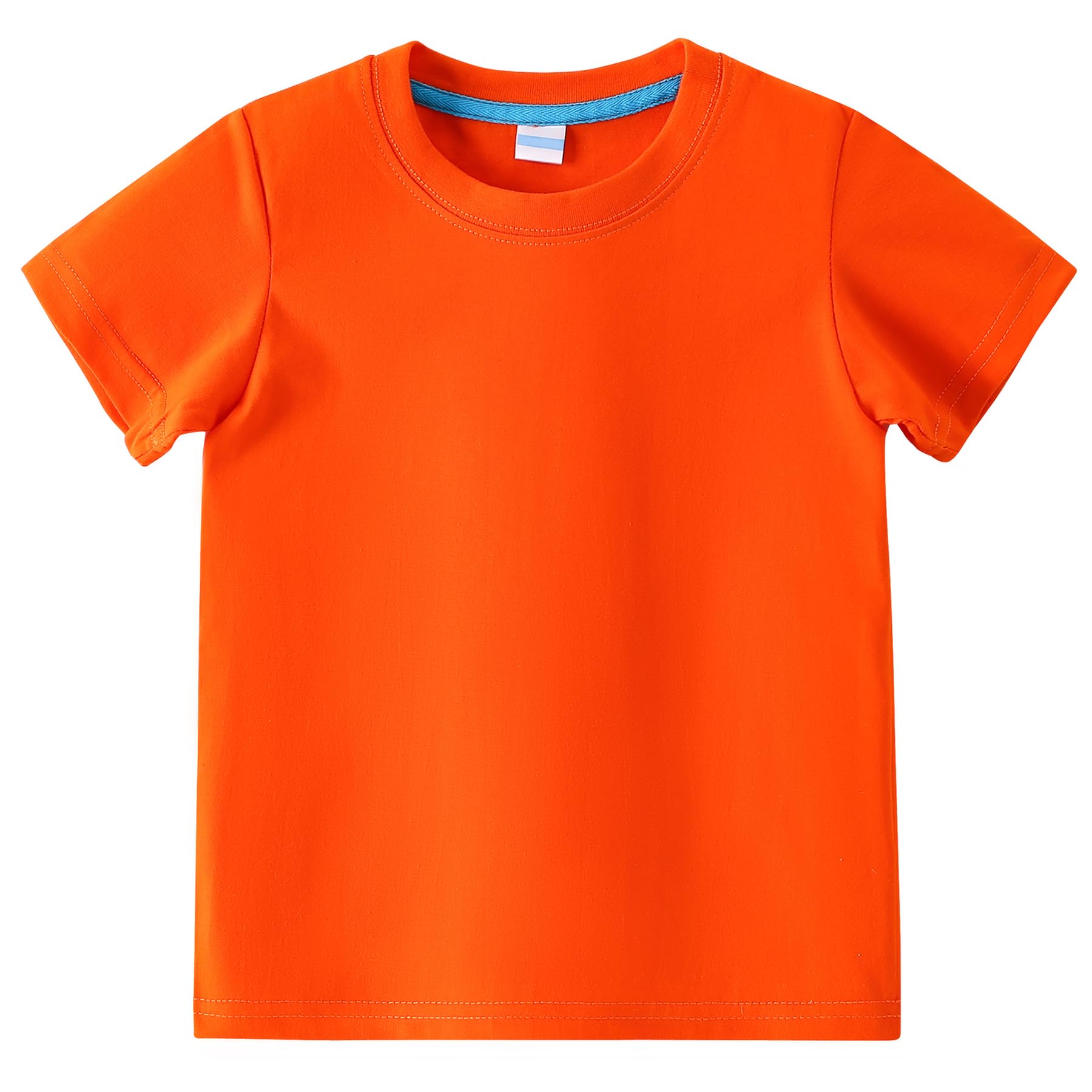 AIWUHE Toddler T Shirts Cotton Summer Tshirts Boys Girls Basic Tee Undershirts Short Sleeve Clothes Crew Neck Shirts 2-7Y